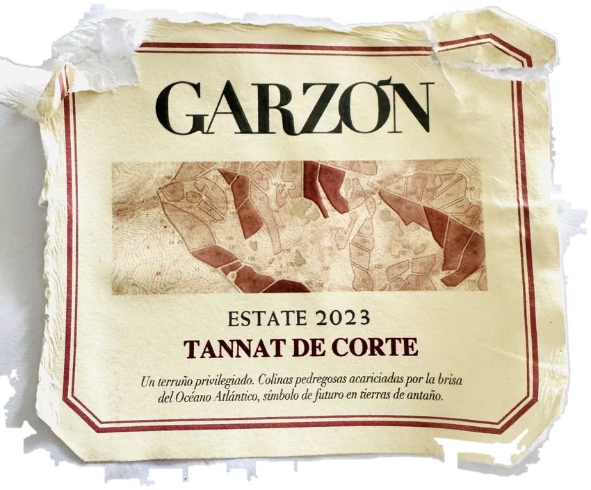 Etiqueta física de Garzón, Tannat de Corte 2023